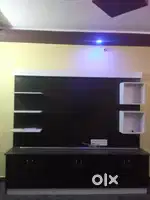 Spacious hall and master bed room fully cupboard work