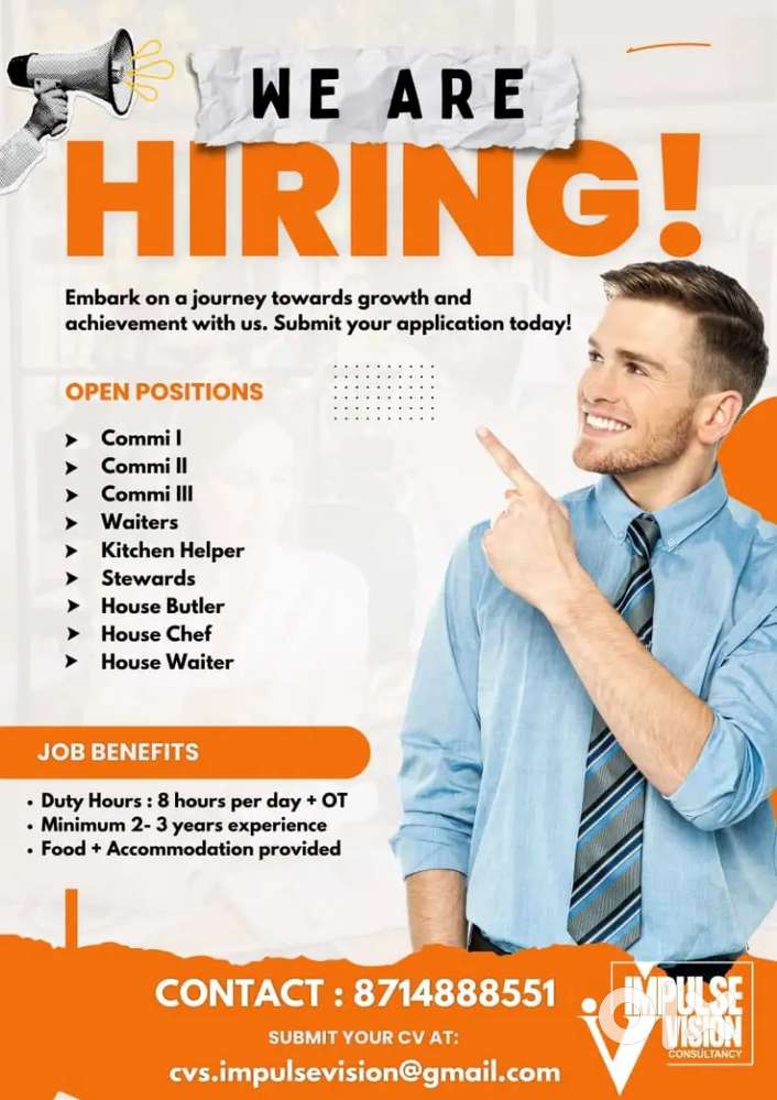 Commi Chef Waiter Steward