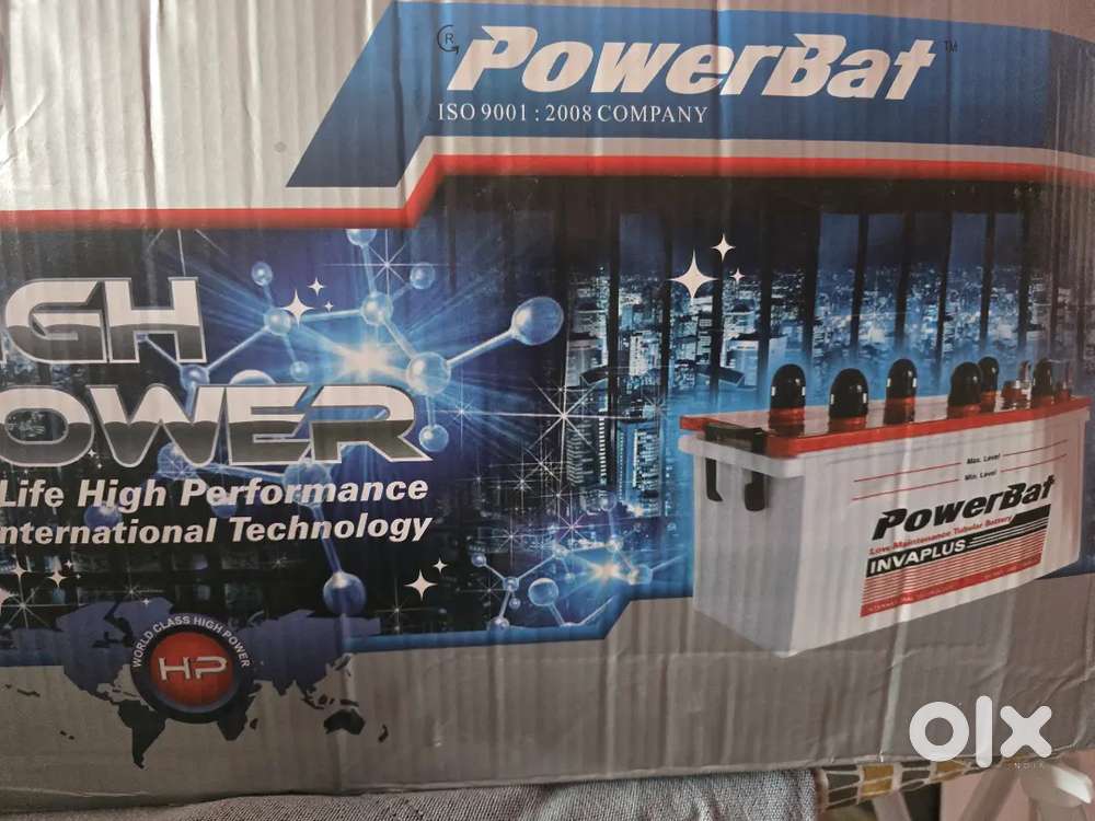 POWER BAT 220 Ah Inverter battery.  60 Months warrenty.