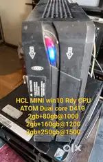 HCL Mini win10 CPU starts ₹1000