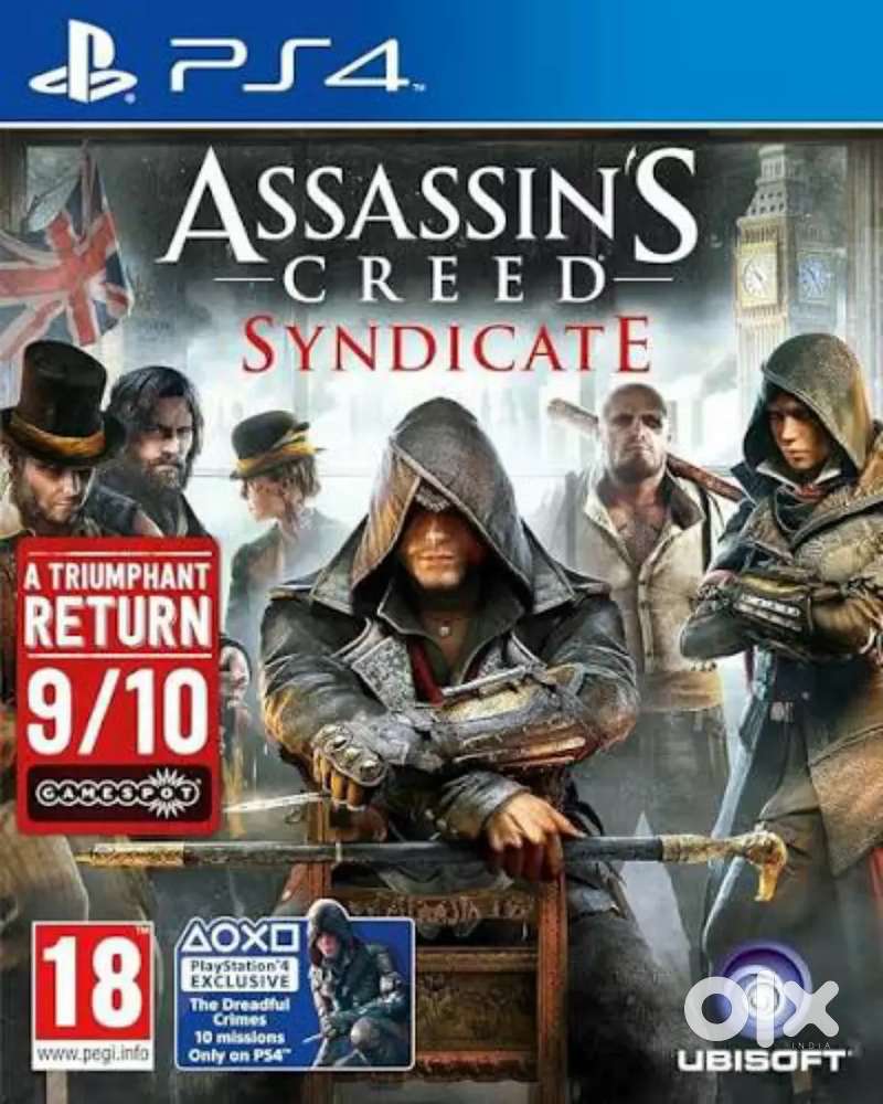Assassin's creed syndicate PS4 playstation ps game support by ps5
