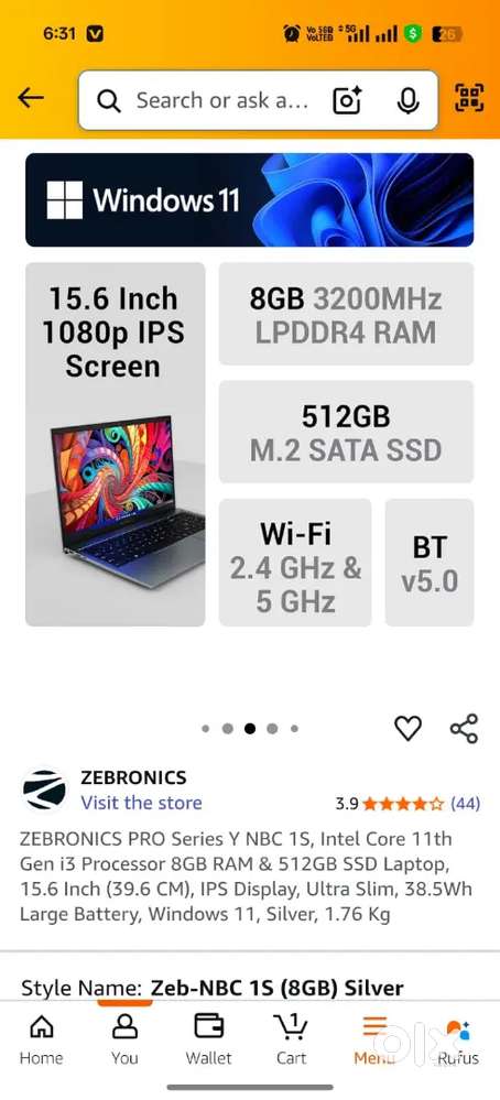 Zebronics 2 month use