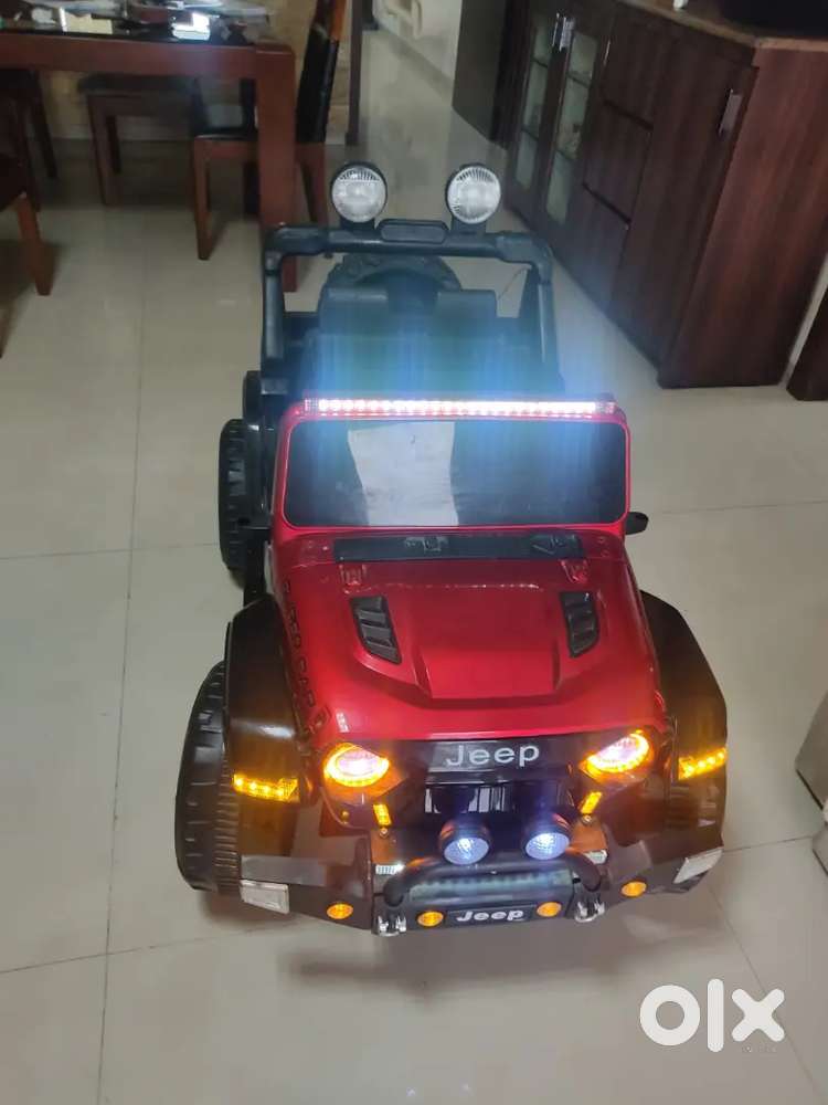 Big Size Electric Car for kids model Thar red colour