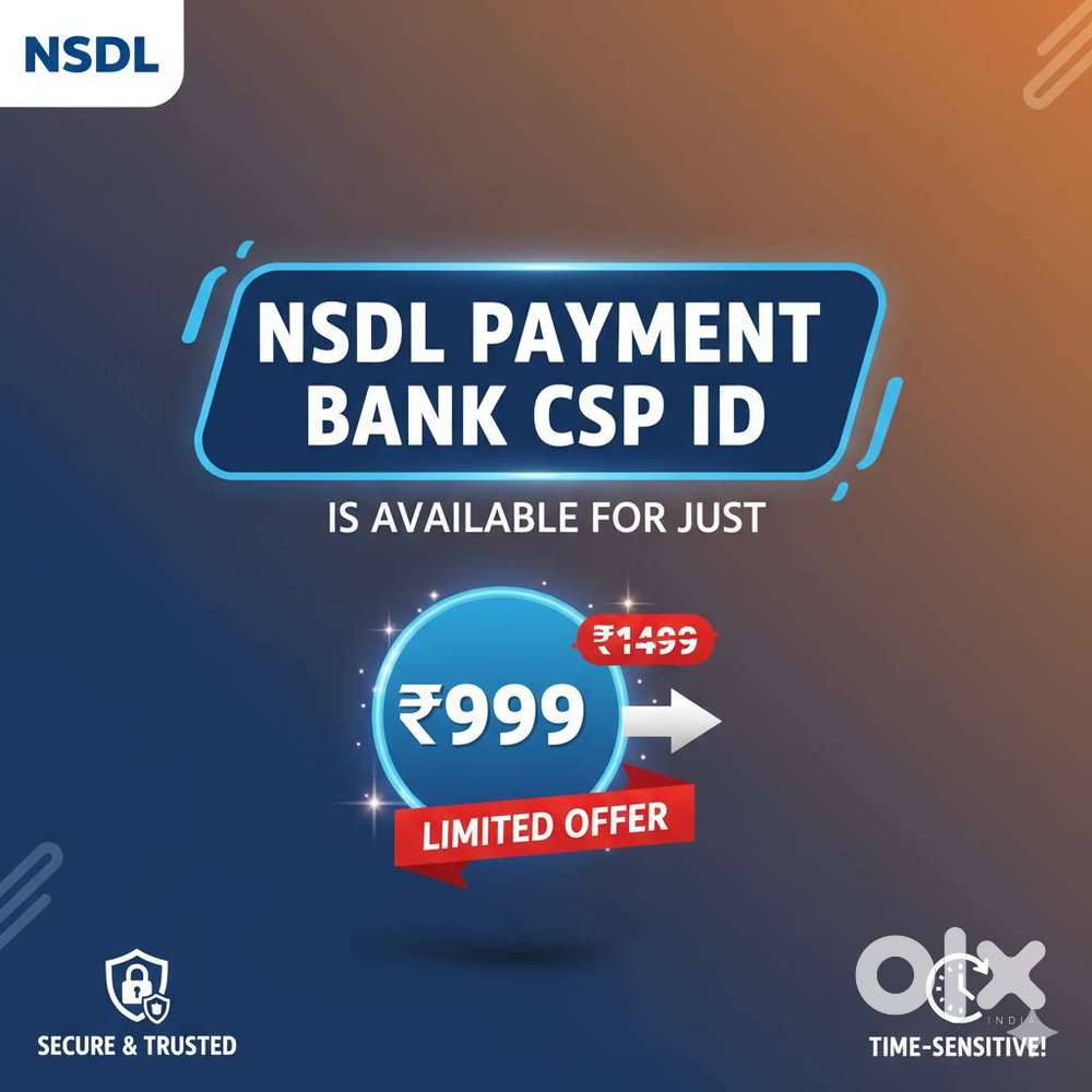 NSDL Payments Bank CSP ID  Banking Point  Limited Offer at ₹999