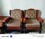 Customized 5 seaters teakwood sofa