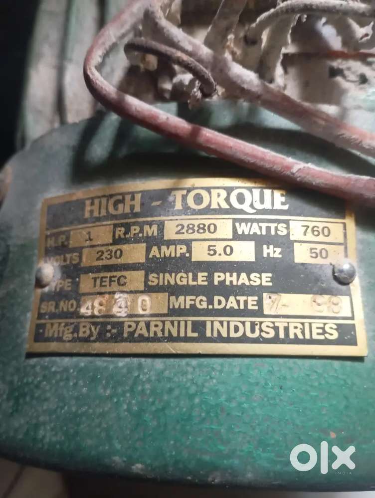 Motor 1 hp 2800 rpm single hp