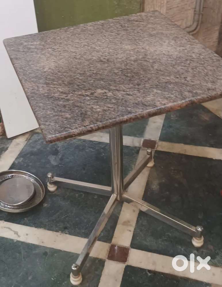 Two table 2 × 2 feet , 10 pvc nylon chairs