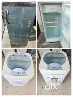Godrej single door refrigerator and Haier topload washing machine