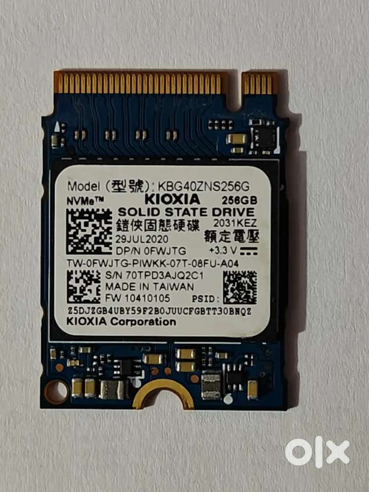 Kioxia 256GB NVMe SSD (M.2 2230) – Fast & Reliable Storage