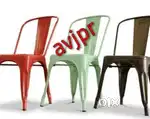 New iron chair with Powder coating paint cafe furniture restaurant c