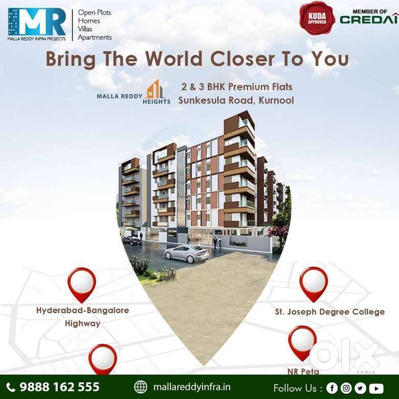 2BHK FLATS FOR SALE IN KURNOOL