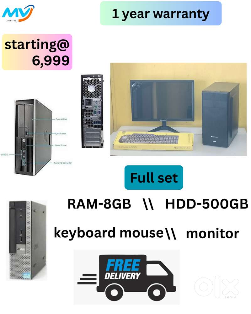 Branded FULL SET  Desktop Laptop Sales & Service i3-i5-i7