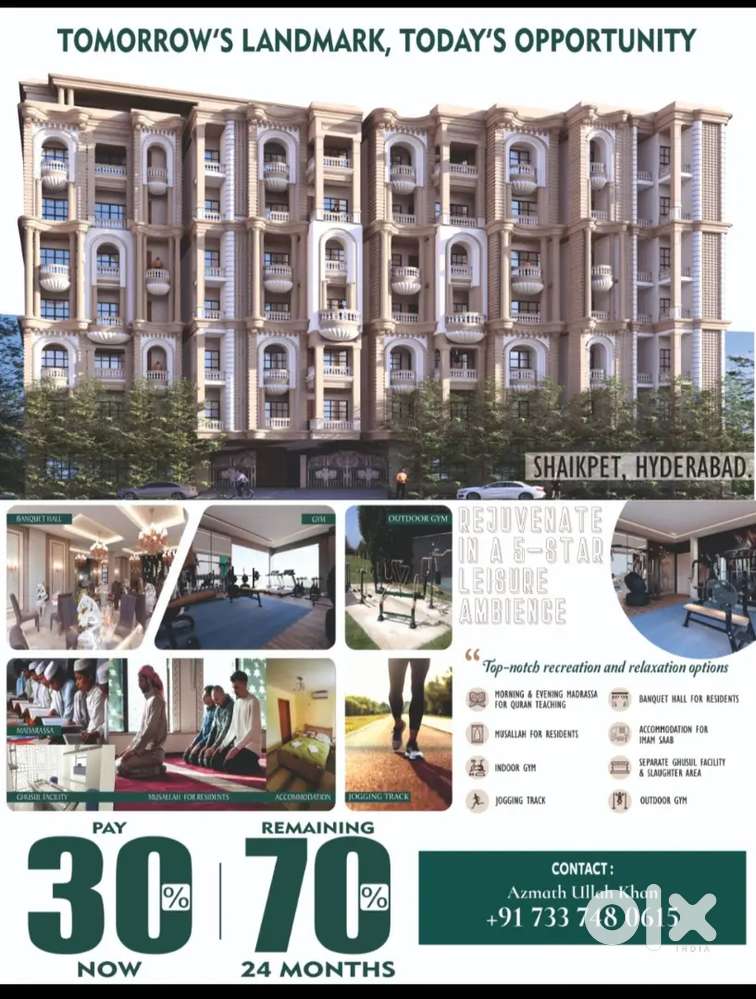 4bhk luxury flat for sale at shaikpet