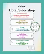 Hotel/cafe/juice shop for rent