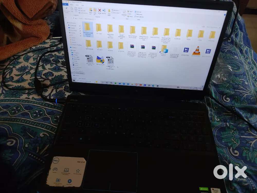 DELL G3 15 ( Gaming Laptop) with a pair of keyboard ,mouse and coolpad