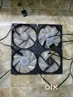 120mm 12v cpu fan (4 no)  RGB black