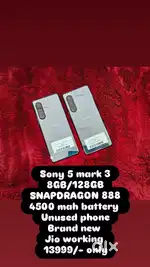 Sony 5 mark 3 8GB/128GB