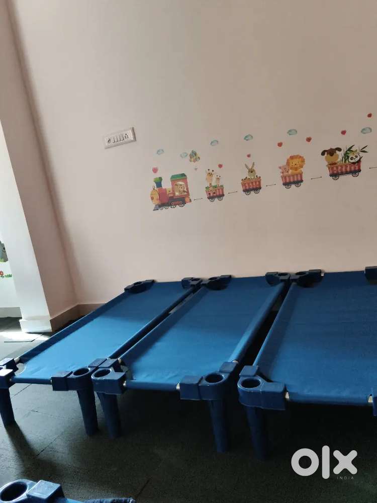 Daycare beds, tables and chairs