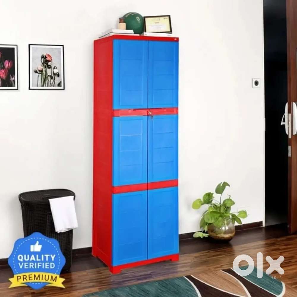 Used Foldable table, Cello storage cupboard,metal single bed cot