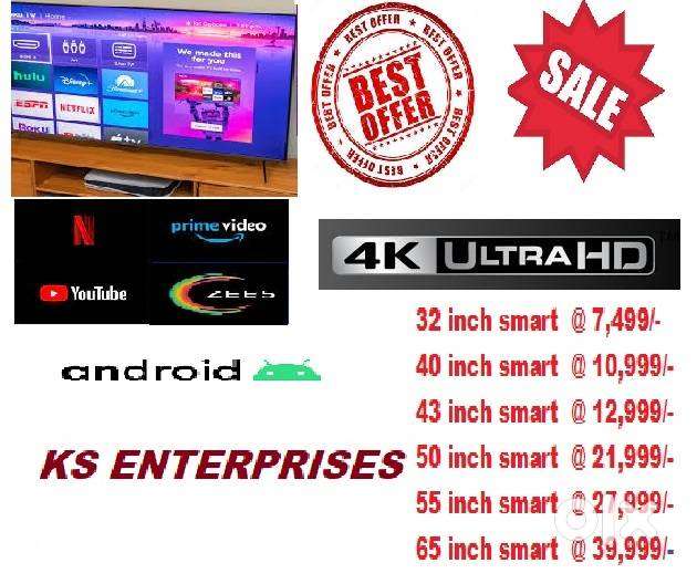40 INCH SMART LED 4K UHD @ 10999/-
