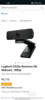 Logitech FullHD Business Webcam