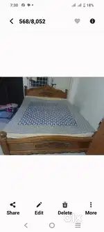 Queen size cot 15000