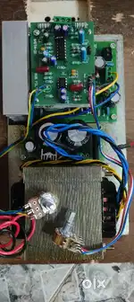 Active subwoofer amplifier plate.