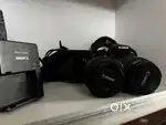 Canon700 d with kit and lens 55 to 250 mm and  prime lens