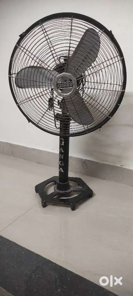 Ganga stand fan, bike air pump