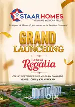 ON ROAD VILLA PLOTS NEXT TO SSN COLLEGE