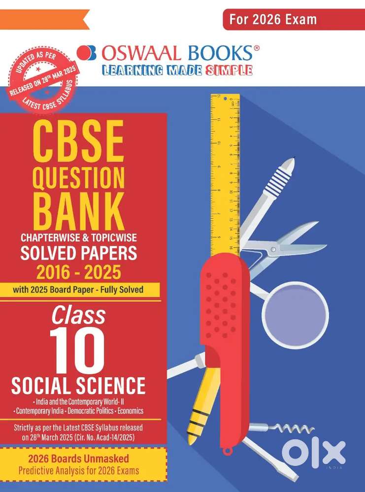 Oswaal CBSE Question Bank Class 10 Social Science