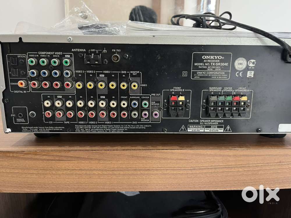 Onkyo TX SR304 5.1 Channel 65 Watt Receiver