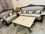 7 seater maharaja sofa set with marble table