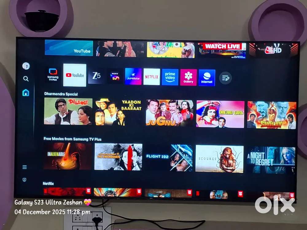 Samsung tv 55 inche 1 year old 4k