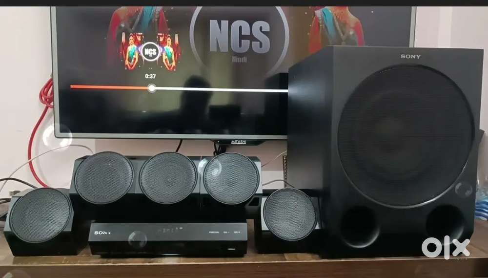 Sony home theatre, Yamaha subwoofer, LED Projector