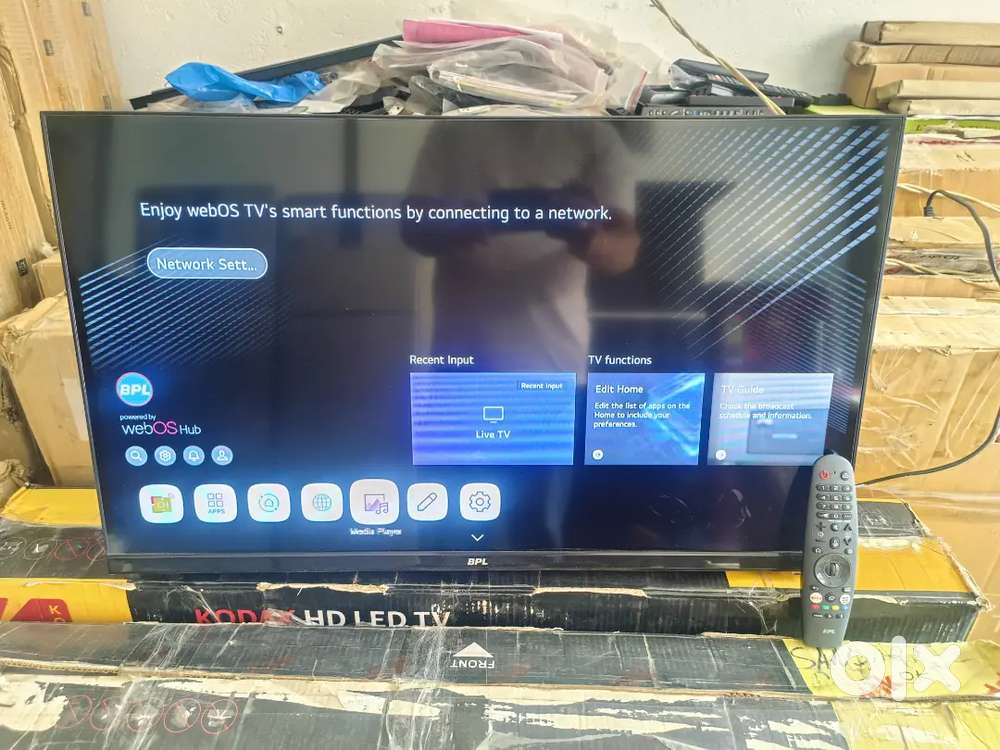 BPL 32INCH SMART WEB OS LED TV 2YEAR OLD WELL CONDITION