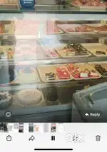 Cakes shop fridge