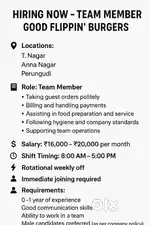 Food court team members.