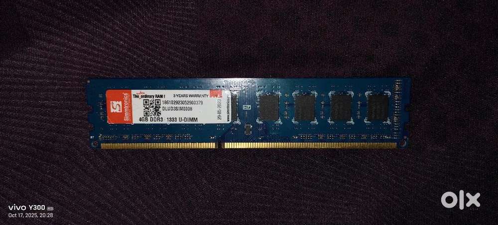 Simmtronics DDR3 4gb ram