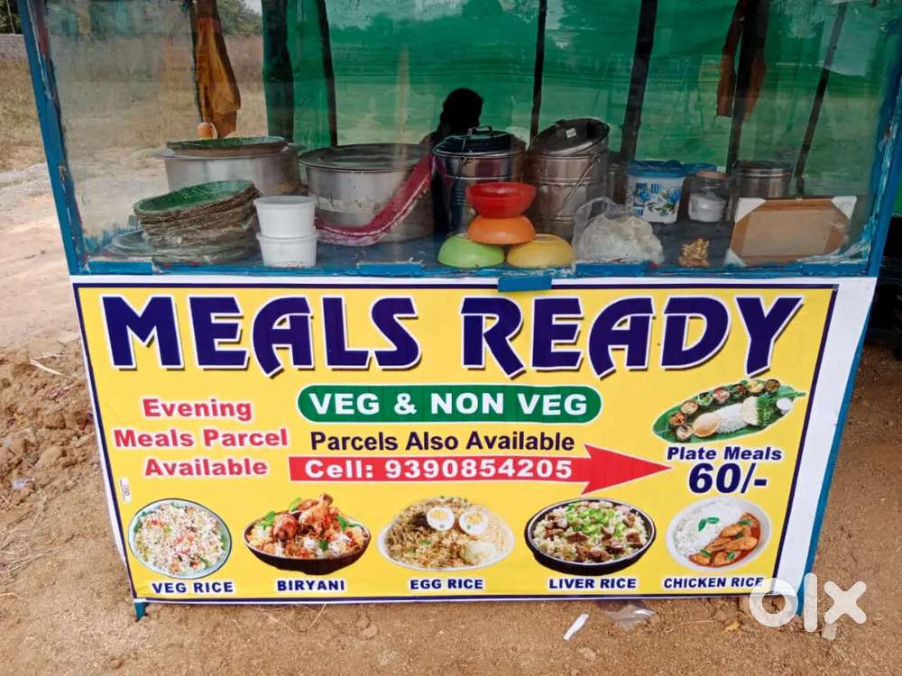 Tiffin centre & meals point counter nd all equipment for hotel