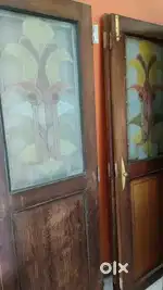 Wooden Door set (teak wood, shegun)