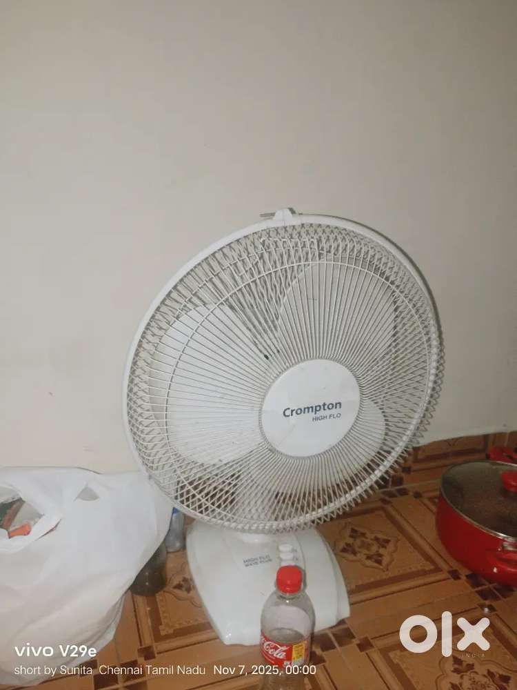 Table fan crompton only 3 month use