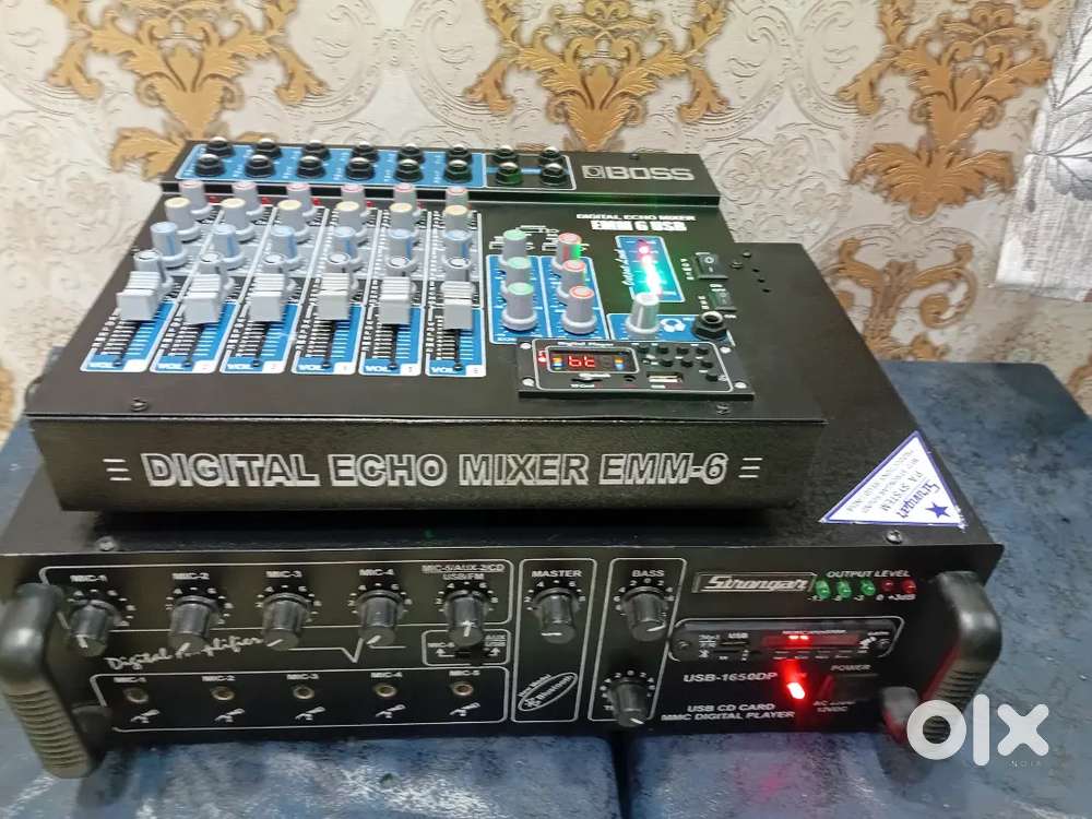 Stranger 160watt Amplifier with boss 6mic echo mixer