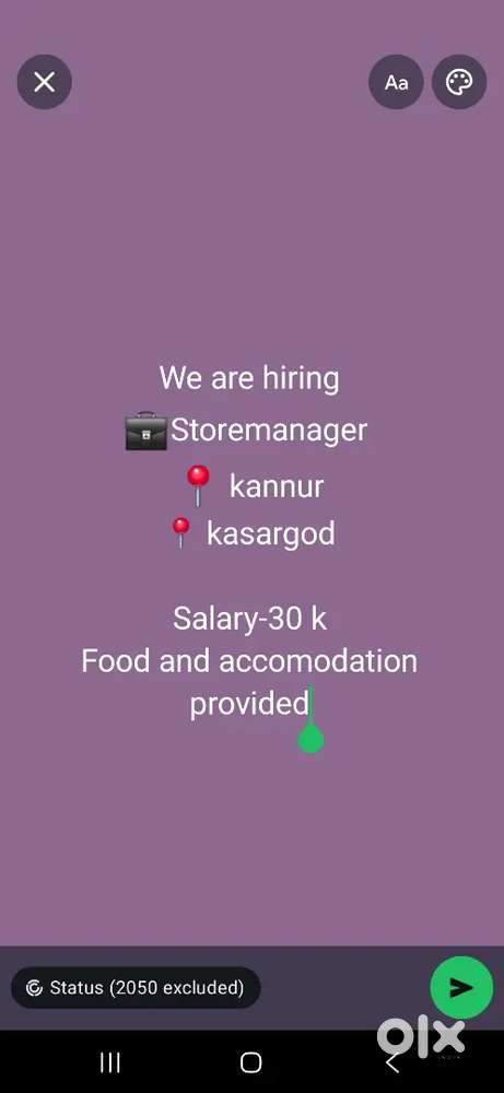 Store manager-kannur