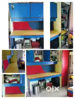 Bunk bed wordrobe, dressing table,wordrobe,puffy,study table