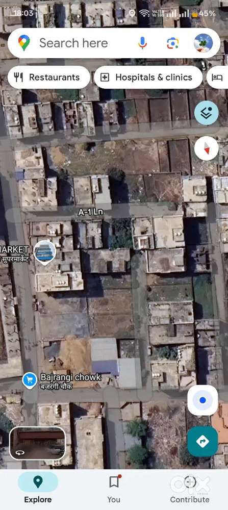 1550 sq feet plot with all papers and sale deed.