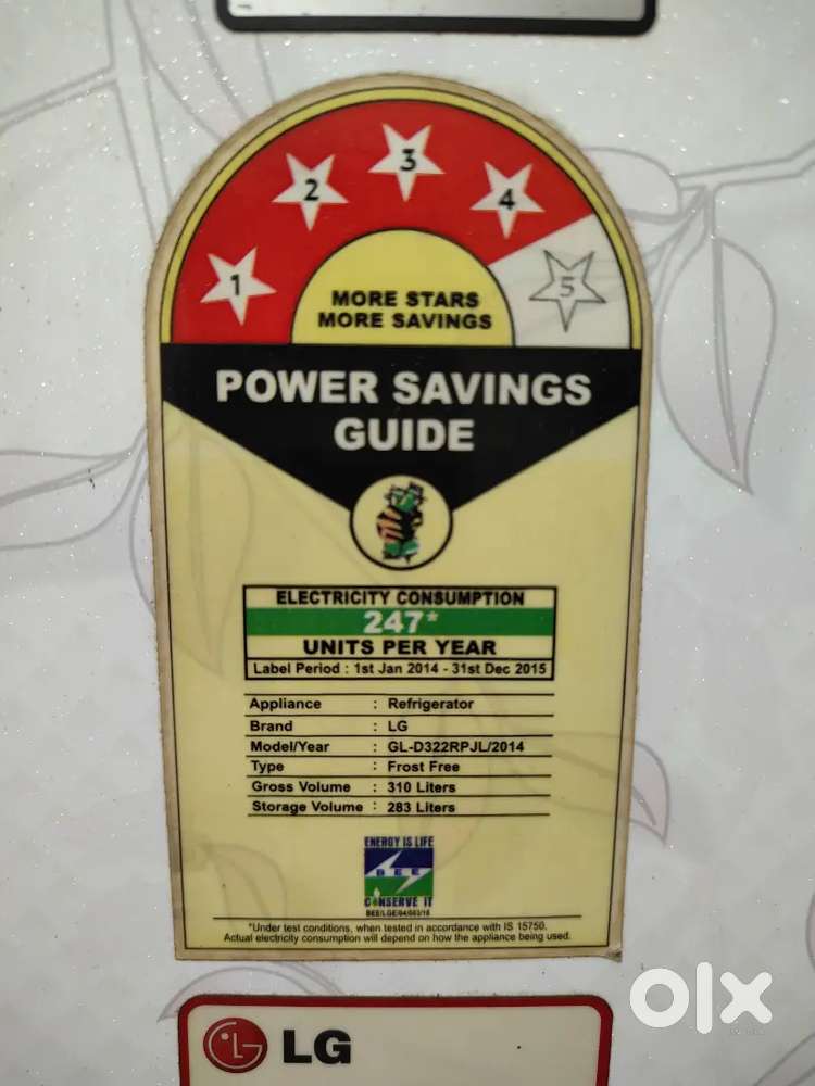 LG double door fridge