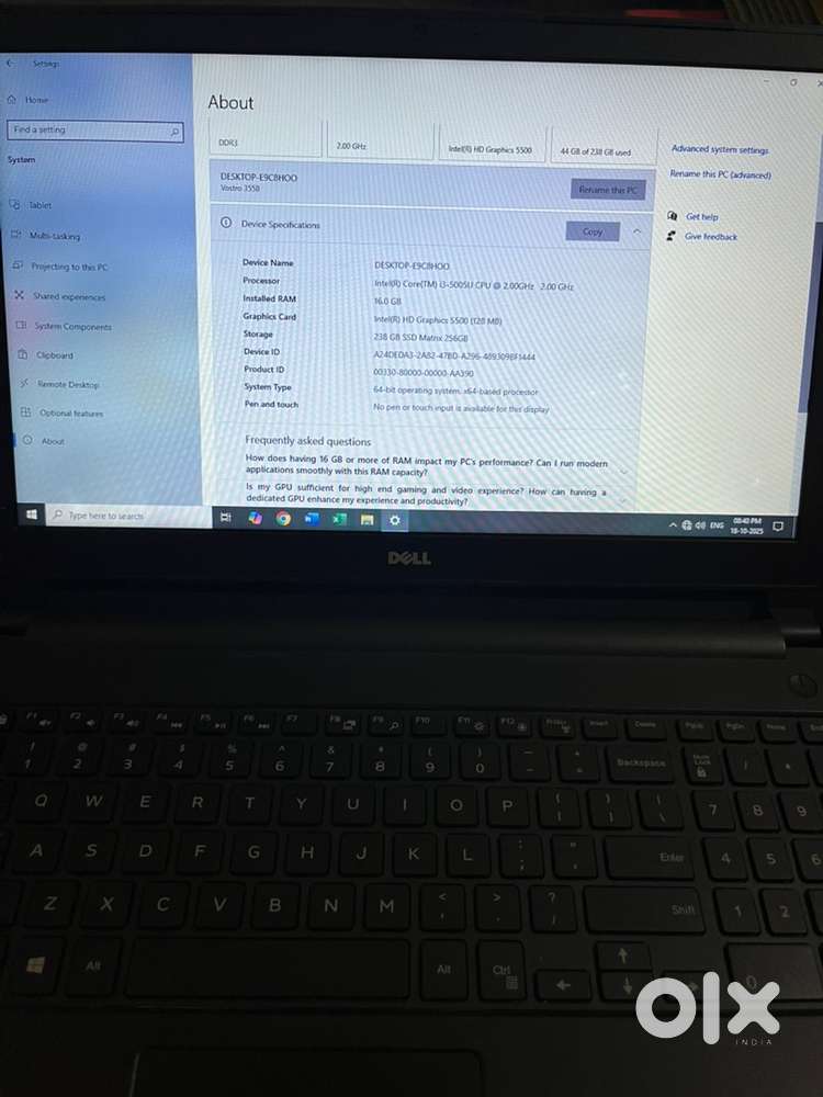 Dell laptop