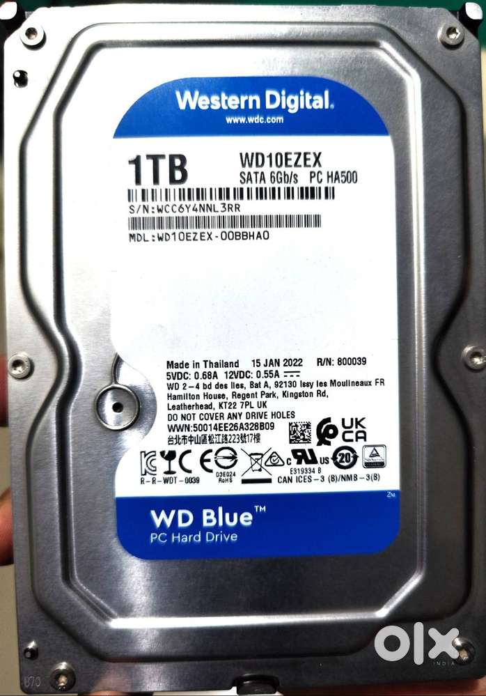 NEW WD BLUE HDD - 6GBPS 7200RPM - PC HARD DISK