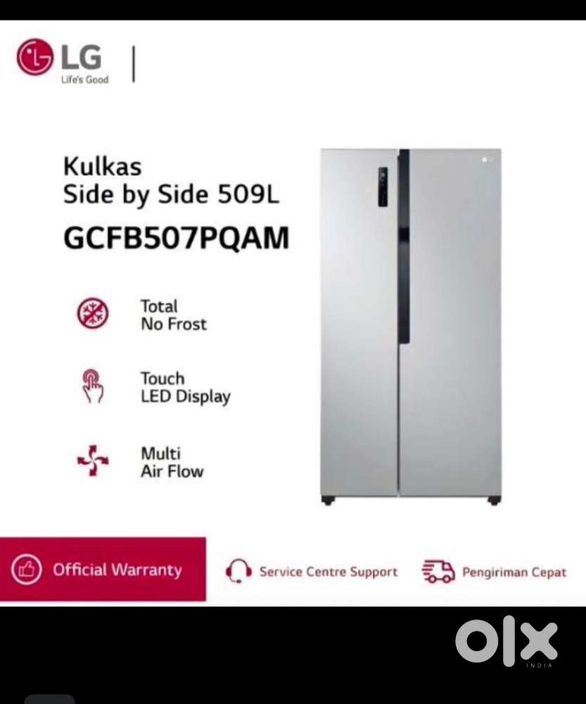 Lg 505 side by side fridge brand New